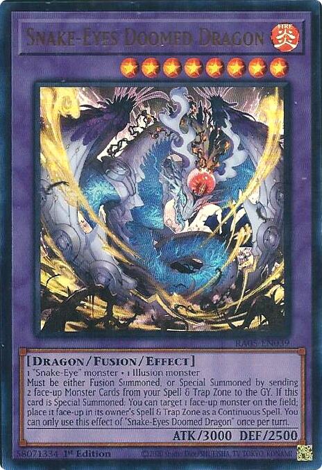 Snake-Eyes Doomed Dragon (Ultra Rare) [RA05-EN039] Ultra Rare | Exor Games Dartmouth