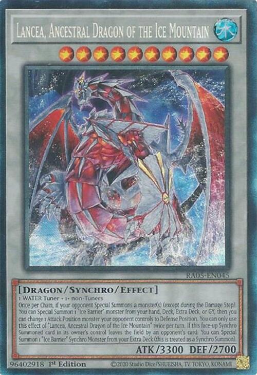 Lancea, Ancestral Dragon of the Ice Mountain (Collector's Rare) [RA05-EN045] Collector's Rare | Exor Games Dartmouth