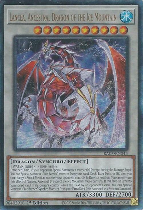 Lancea, Ancestral Dragon of the Ice Mountain (Ultimate Rare) [RA05-EN045] Ultimate Rare | Exor Games Dartmouth