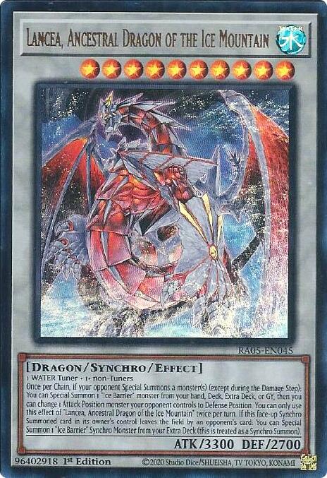 Lancea, Ancestral Dragon of the Ice Mountain (Ultra Rare) [RA05-EN045] Ultra Rare | Exor Games Dartmouth