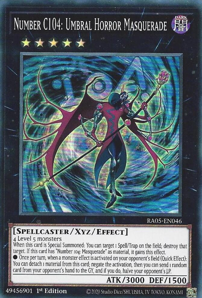 Number C104: Umbral Horror Masquerade [RA05-EN046] Super Rare | Exor Games Dartmouth