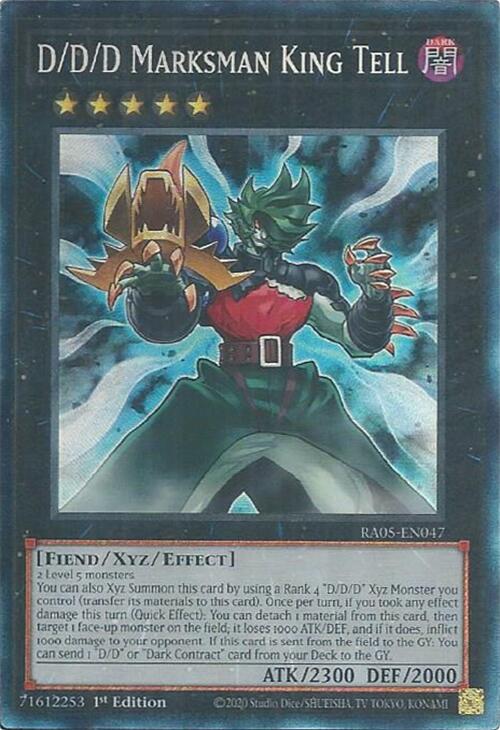 D/D/D Marksman King Tell (Collector's Rare) [RA05-EN047] Collector's Rare | Exor Games Dartmouth