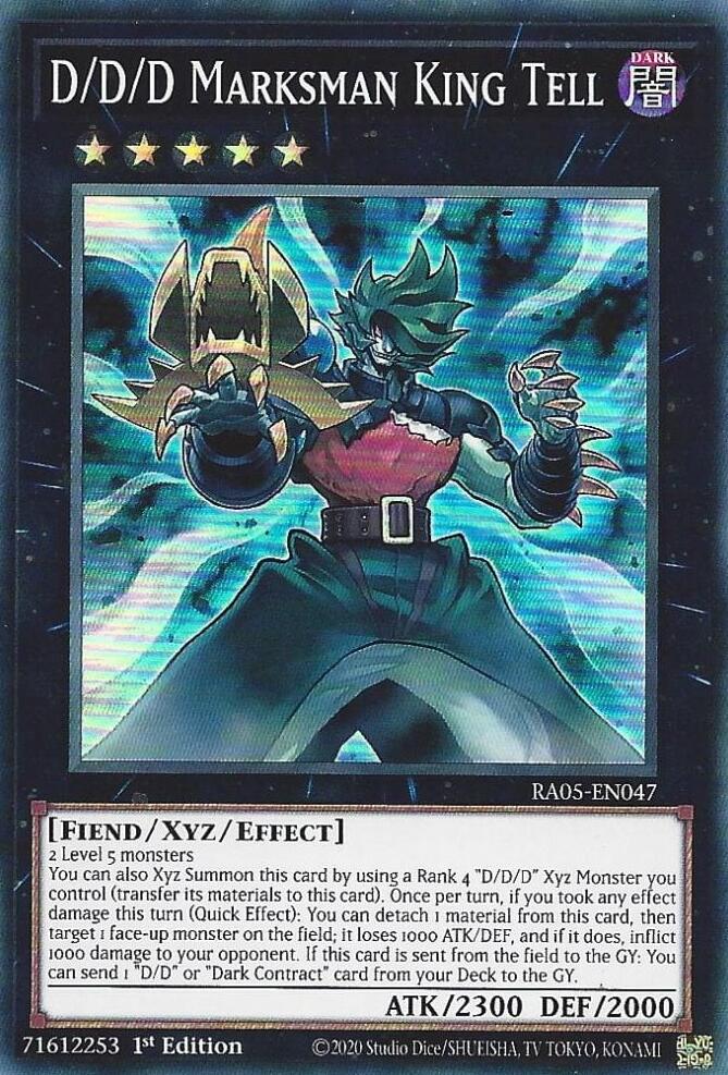 D/D/D Marksman King Tell [RA05-EN047] Super Rare | Exor Games Dartmouth