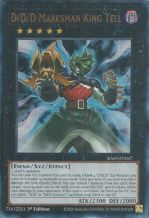 D/D/D Marksman King Tell (Ultimate Rare) [RA05-EN047] Ultimate Rare | Exor Games Dartmouth