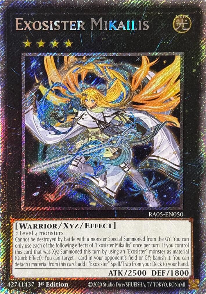 Exosister Mikailis (Platinum Secret Rare) [RA05-EN050] Platinum Secret Rare | Exor Games Dartmouth