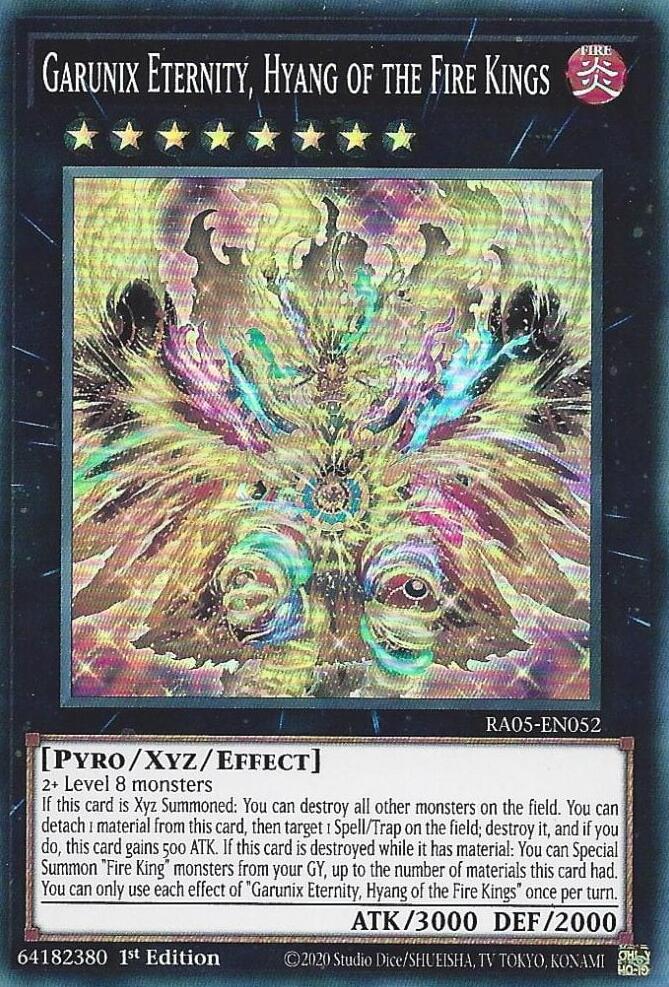 Garunix Eternity, Hyang of the Fire Kings [RA05-EN052] Super Rare | Exor Games Dartmouth