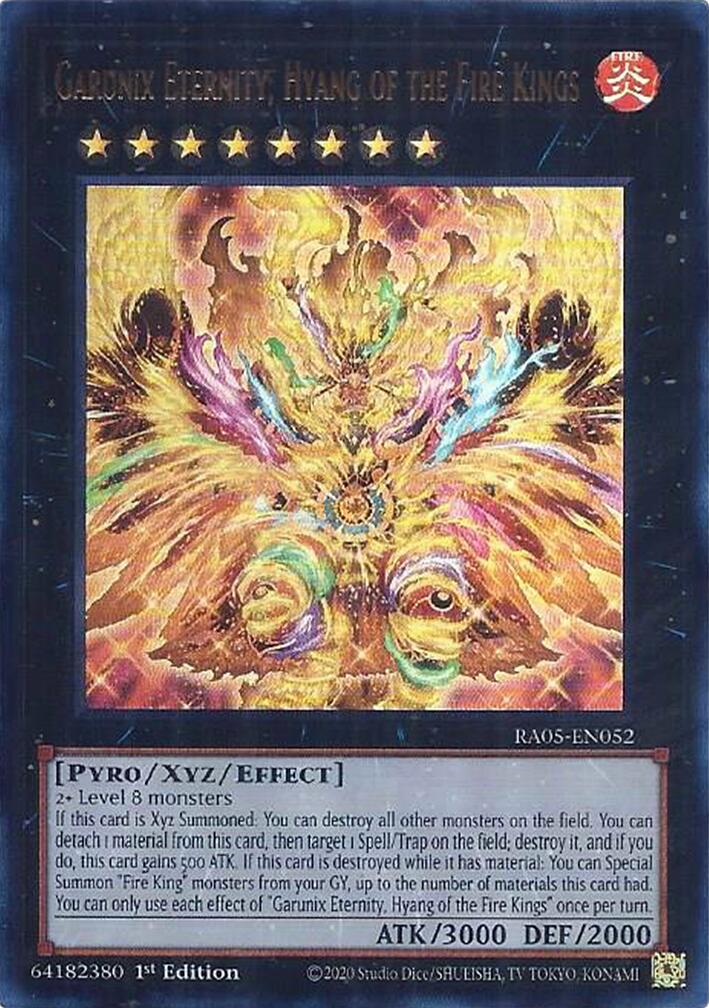 Garunix Eternity, Hyang of the Fire Kings (Ultra Rare) [RA05-EN052] Ultra Rare | Exor Games Dartmouth