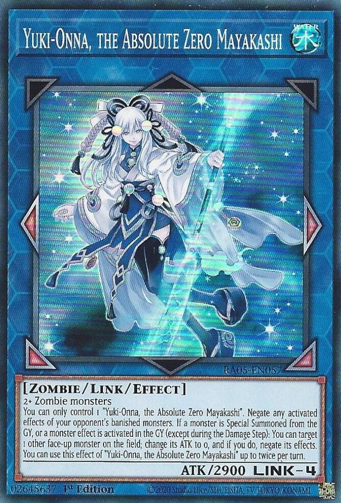 Yuki-Onna, the Absolute Zero Mayakashi [RA05-EN057] Super Rare | Exor Games Dartmouth