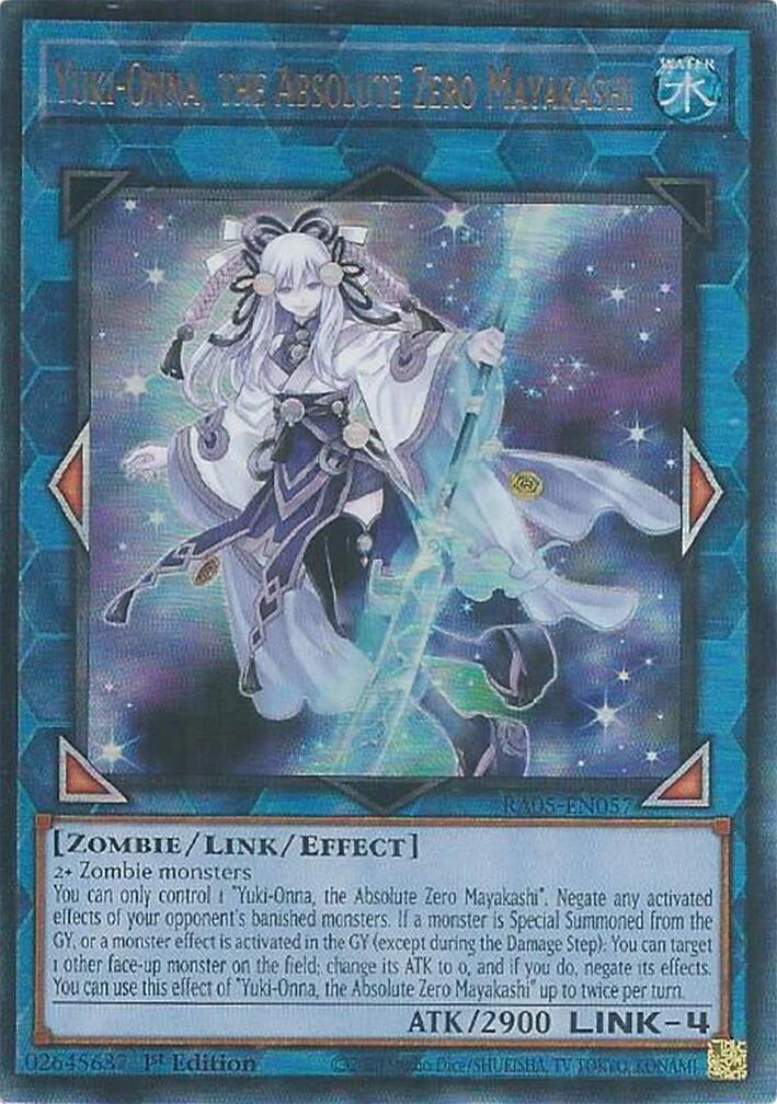 Yuki-Onna, the Absolute Zero Mayakashi (Ultimate Rare) [RA05-EN057] Ultimate Rare | Exor Games Dartmouth