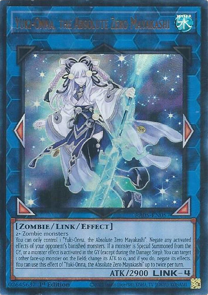 Yuki-Onna, the Absolute Zero Mayakashi (Ultra Rare) [RA05-EN057] Ultra Rare | Exor Games Dartmouth