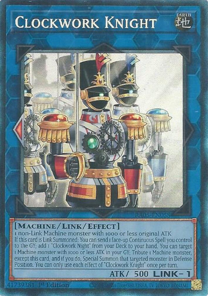 Clockwork Knight (Collector's Rare) [RA05-EN058] Collector's Rare | Exor Games Dartmouth