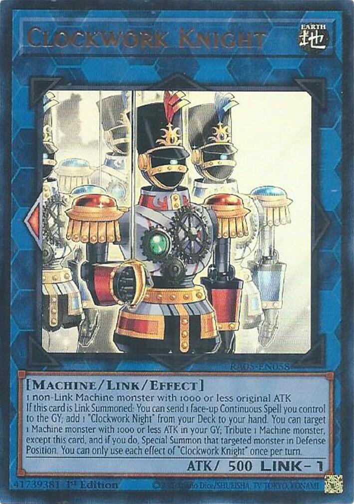 Clockwork Knight (Ultra Rare) [RA05-EN058] Ultra Rare | Exor Games Dartmouth