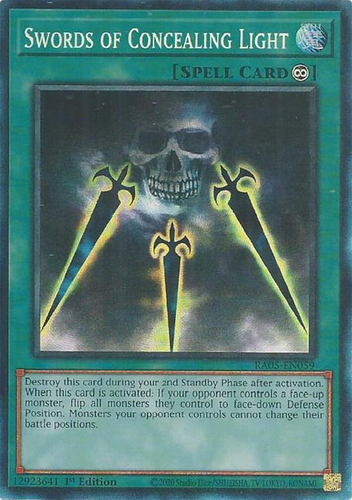 Swords of Concealing Light (Collector's Rare) [RA05-EN059] Collector's Rare | Exor Games Dartmouth
