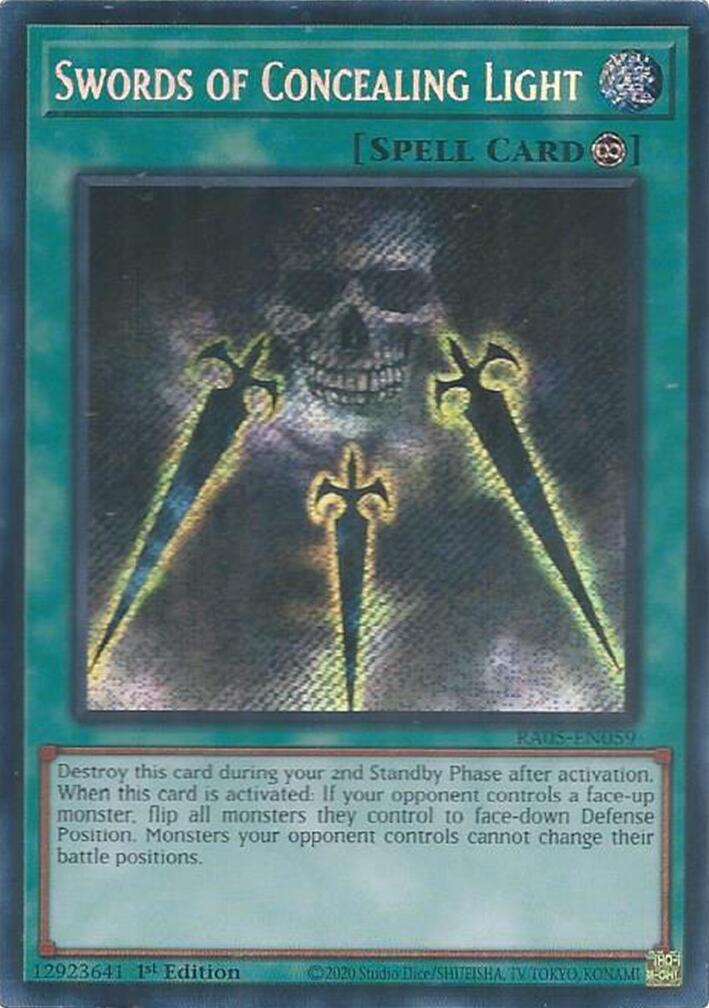 Swords of Concealing Light (Secret Rare) [RA05-EN059] Secret Rare | Exor Games Dartmouth