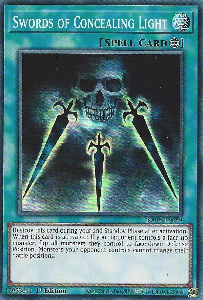 Swords of Concealing Light [RA05-EN059] Super Rare | Exor Games Dartmouth