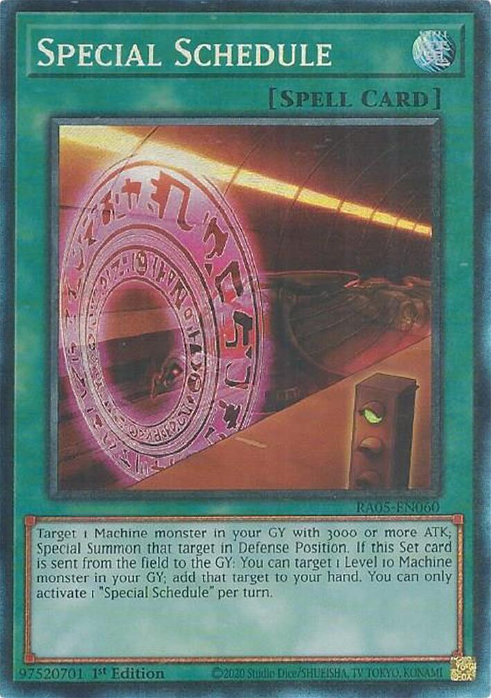 Special Schedule (Collector's Rare) [RA05-EN060] Collector's Rare | Exor Games Dartmouth