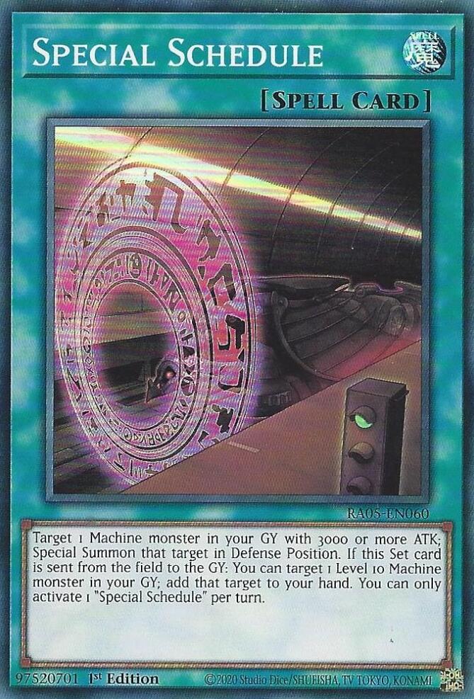 Special Schedule [RA05-EN060] Super Rare | Exor Games Dartmouth