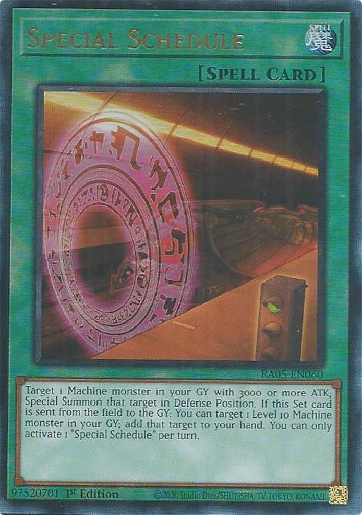 Special Schedule (Ultimate Rare) [RA05-EN060] Ultimate Rare | Exor Games Dartmouth