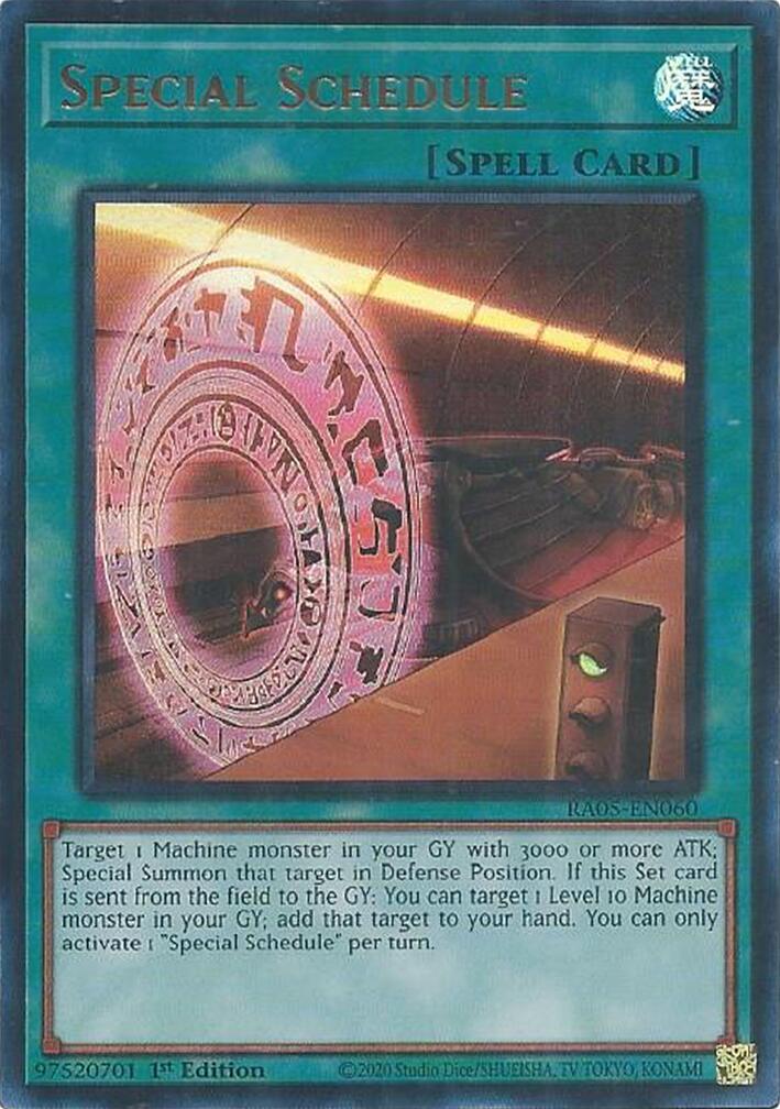 Special Schedule (Ultra Rare) [RA05-EN060] Ultra Rare | Exor Games Dartmouth