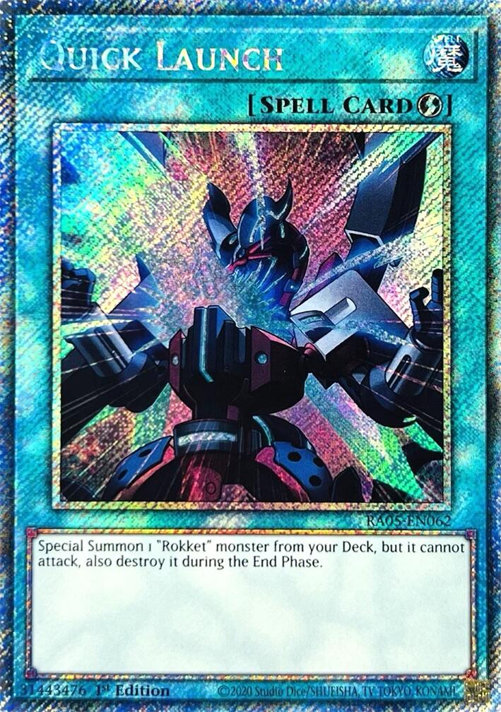 Quick Launch (Platinum Secret Rare) [RA05-EN062] Platinum Secret Rare | Exor Games Dartmouth