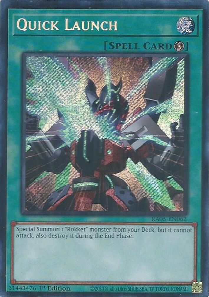 Quick Launch (Secret Rare) [RA05-EN062] Secret Rare | Exor Games Dartmouth