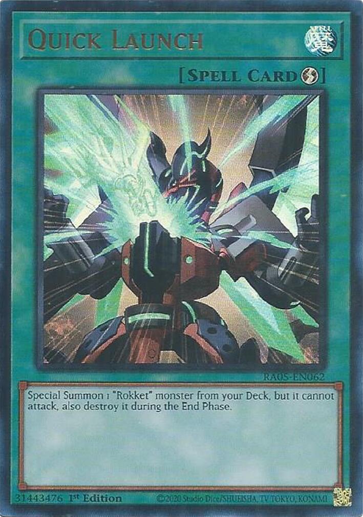 Quick Launch (Ultra Rare) [RA05-EN062] Ultra Rare | Exor Games Dartmouth