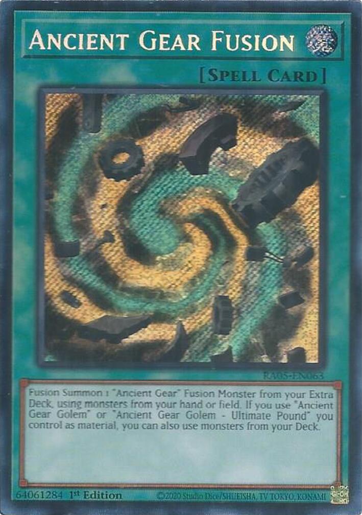 Ancient Gear Fusion (Secret Rare) [RA05-EN063] Secret Rare | Exor Games Dartmouth