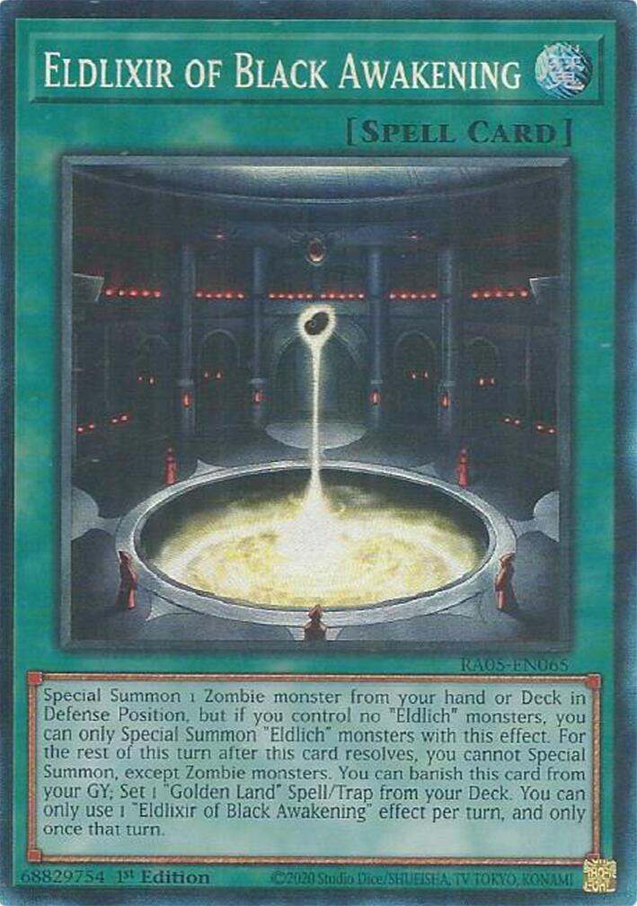 Eldlixir of Black Awakening (Collector's Rare) [RA05-EN065] Collector's Rare | Exor Games Dartmouth