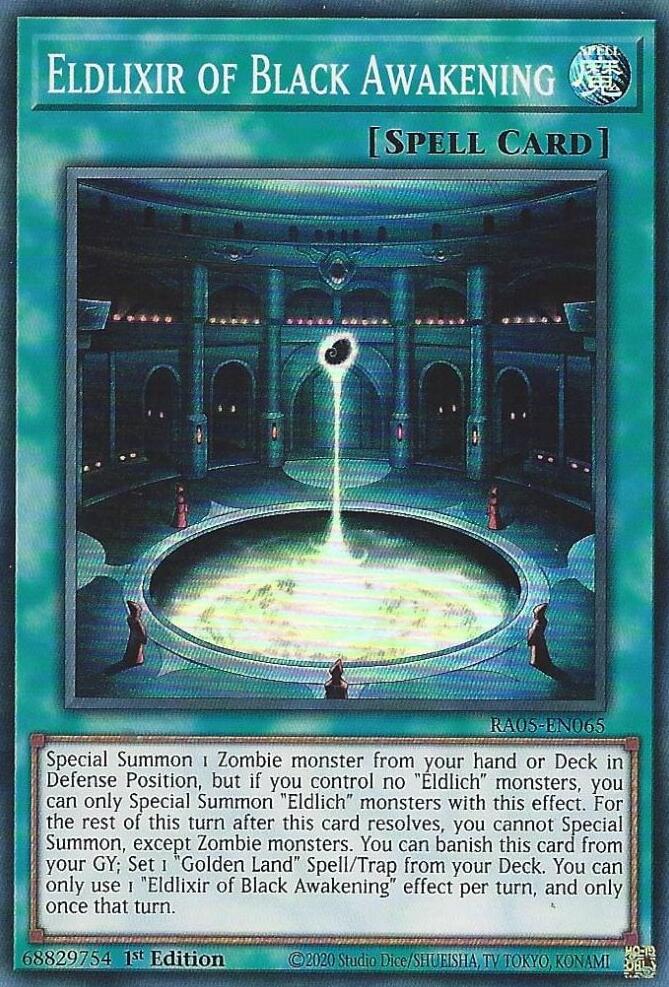 Eldlixir of Black Awakening [RA05-EN065] Super Rare | Exor Games Dartmouth