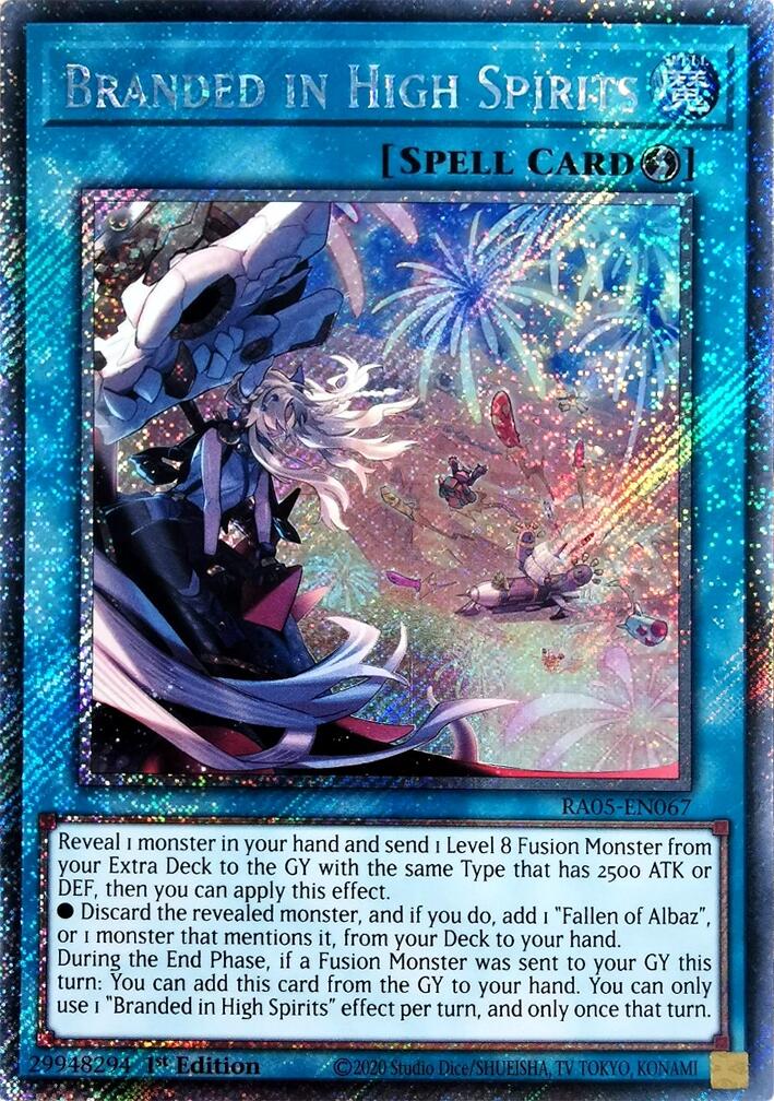 Branded in High Spirits (Platinum Secret Rare) [RA05-EN067] Platinum Secret Rare | Exor Games Dartmouth