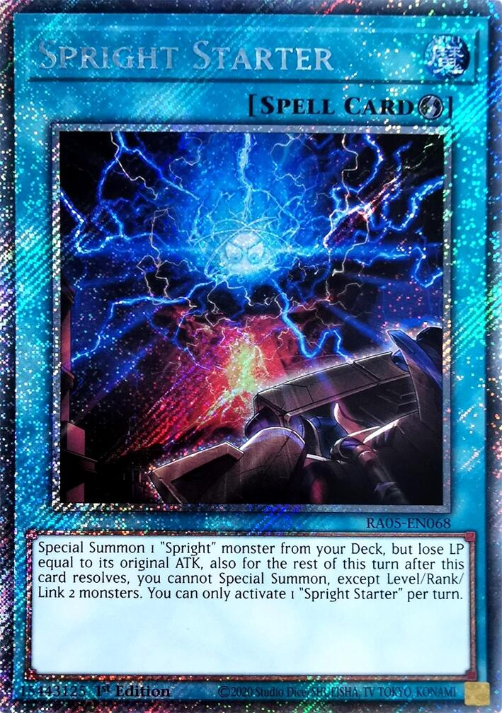 Spright Starter (Platinum Secret Rare) [RA05-EN068] Platinum Secret Rare | Exor Games Dartmouth