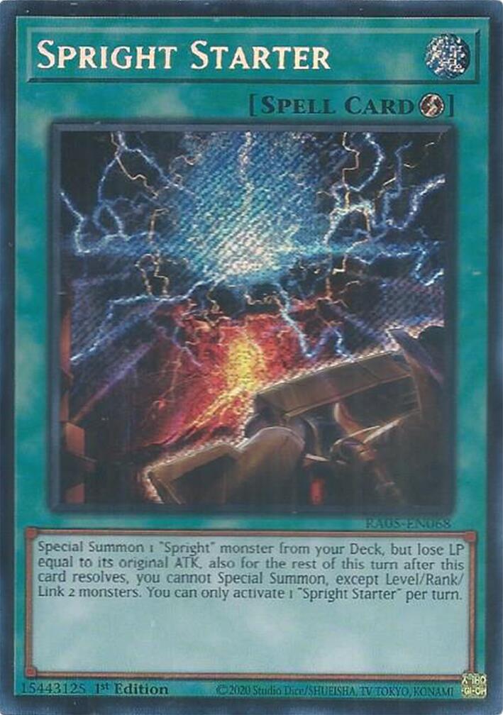 Spright Starter (Secret Rare) [RA05-EN068] Secret Rare | Exor Games Dartmouth