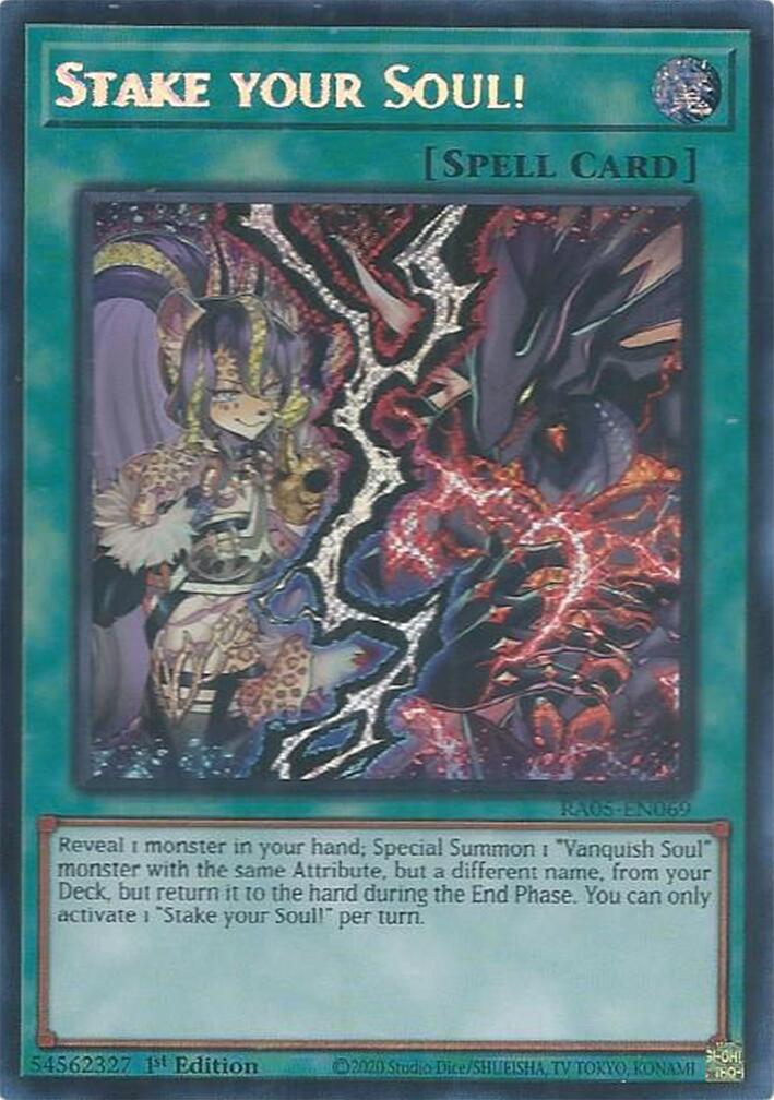 Stake your Soul! (Secret Rare) [RA05-EN069] Secret Rare | Exor Games Dartmouth