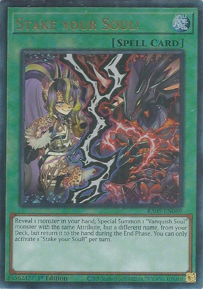 Stake your Soul! (Ultimate Rare) [RA05-EN069] Ultimate Rare | Exor Games Dartmouth