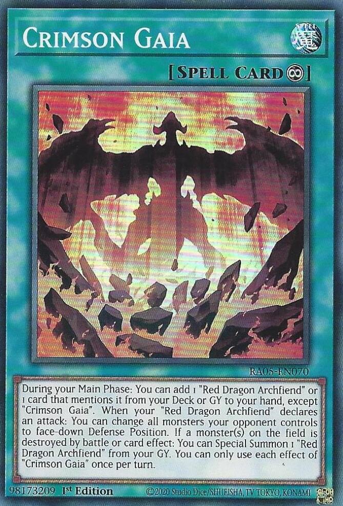 Crimson Gaia [RA05-EN070] Super Rare | Exor Games Dartmouth