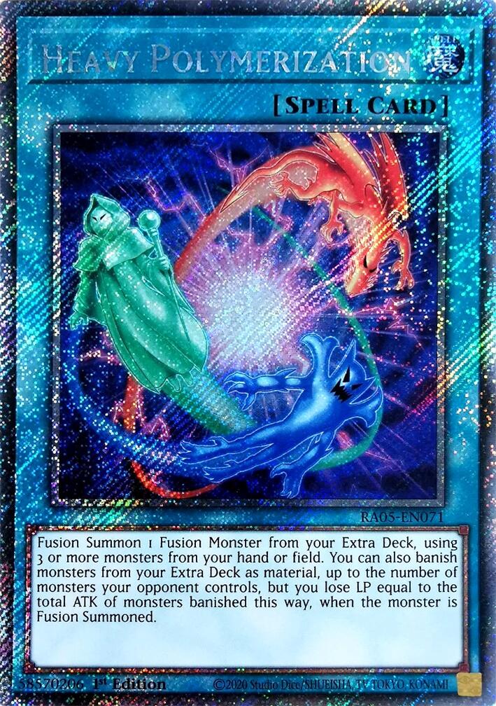 Heavy Polymerization (Platinum Secret Rare) [RA05-EN071] Platinum Secret Rare | Exor Games Dartmouth