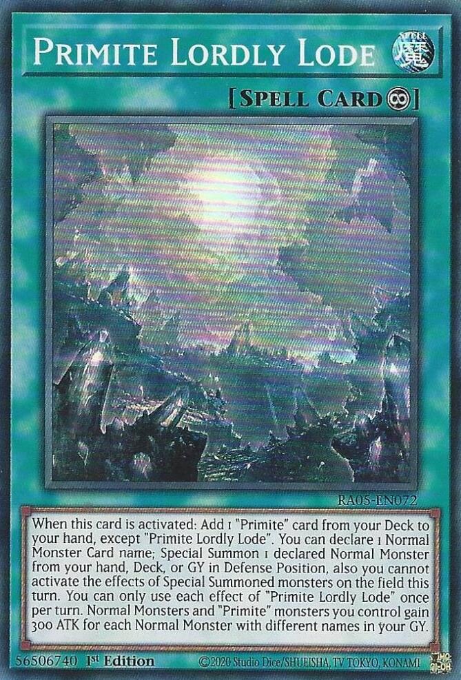 Primite Lordly Lode [RA05-EN072] Super Rare | Exor Games Dartmouth