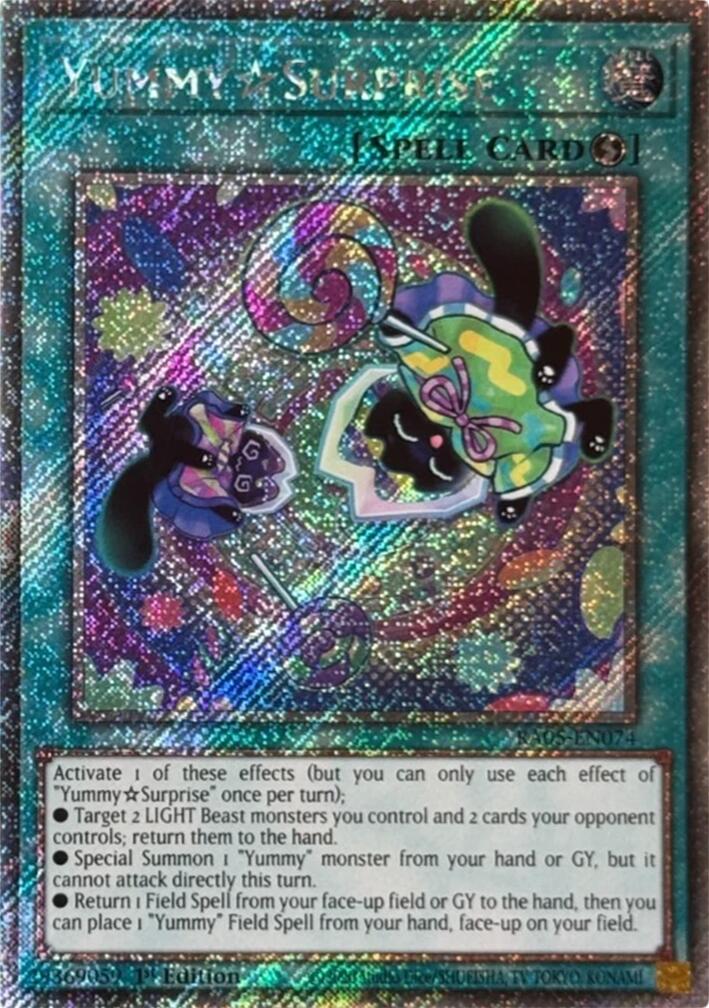 YummySurprise (Platinum Secret Rare) [RA05-EN074] Platinum Secret Rare | Exor Games Dartmouth