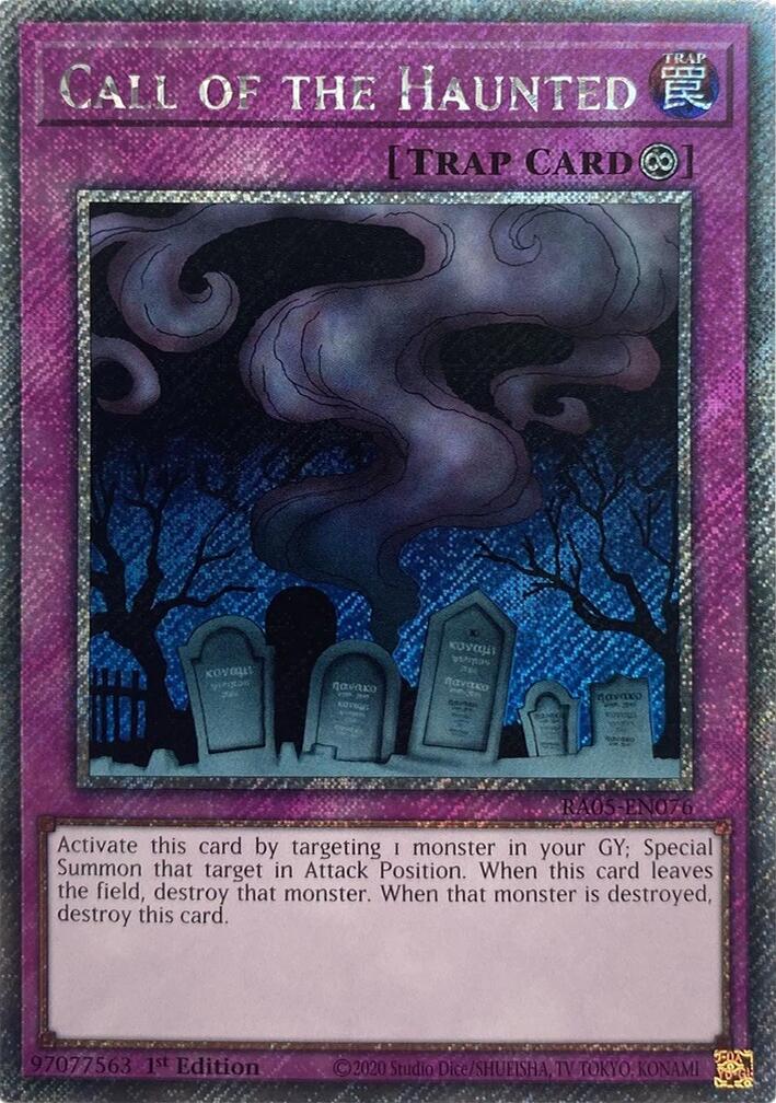 Call of the Haunted (Platinum Secret Rare) [RA05-EN076] Platinum Secret Rare | Exor Games Dartmouth