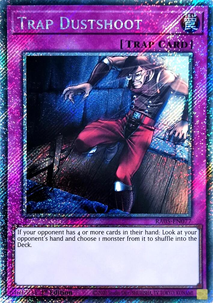 Trap Dustshoot (Platinum Secret Rare) [RA05-EN077] Platinum Secret Rare | Exor Games Dartmouth