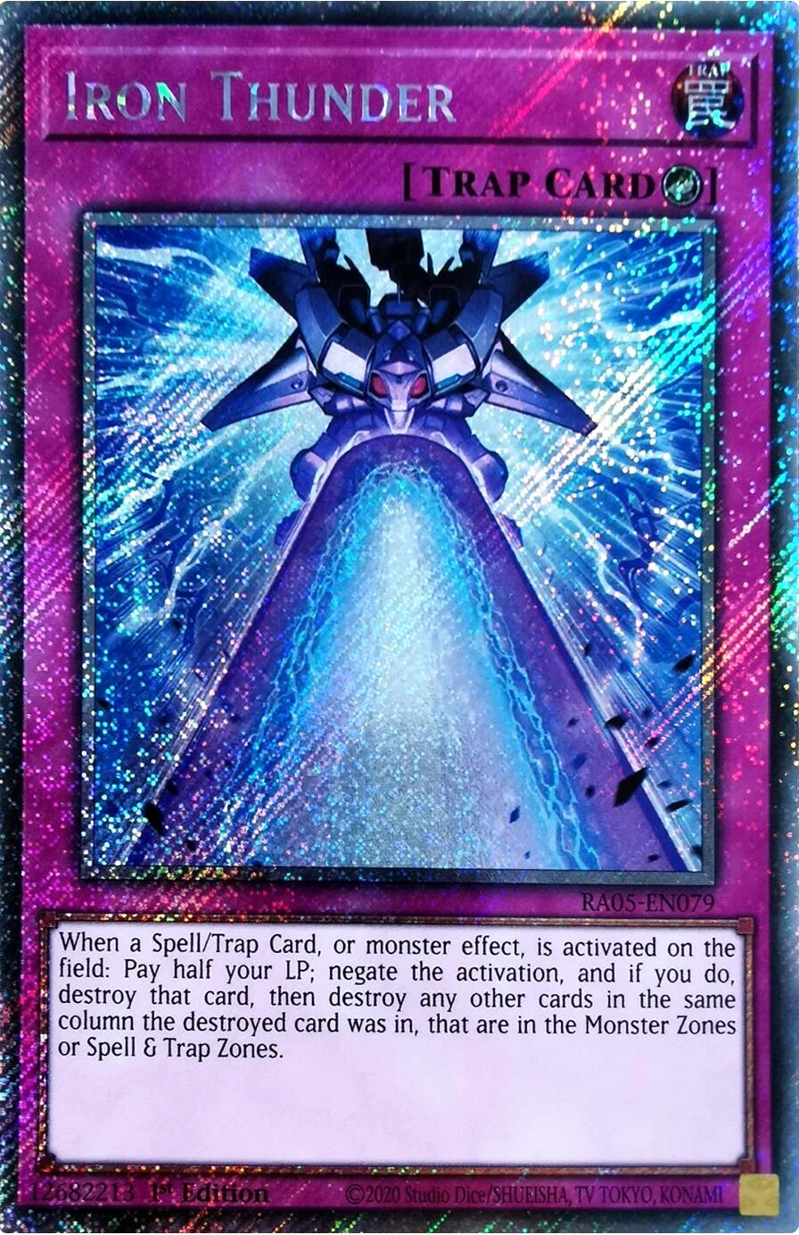 Iron Thunder (Platinum Secret Rare) [RA05-EN079] Platinum Secret Rare | Exor Games Dartmouth