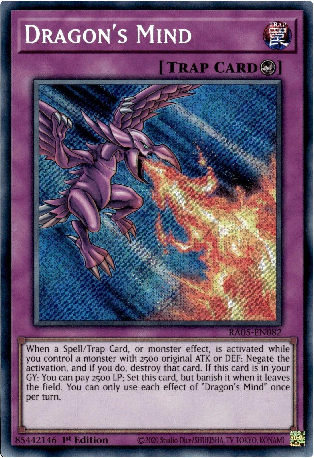 Dragon's Mind (Secret Rare) [RA05-EN082] Secret Rare | Exor Games Dartmouth