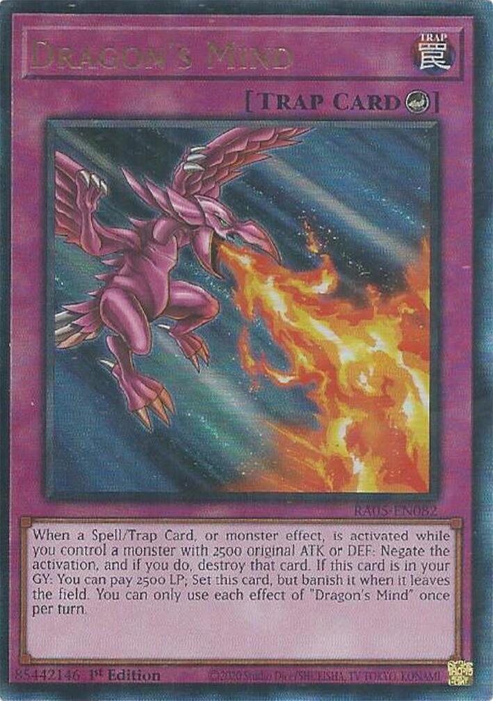 Dragon's Mind (Ultimate Rare) [RA05-EN082] Ultimate Rare | Exor Games Dartmouth