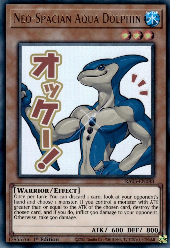 Neo-Spacian Aqua Dolphin [RA05-EN088] Ultra Rare | Exor Games Dartmouth