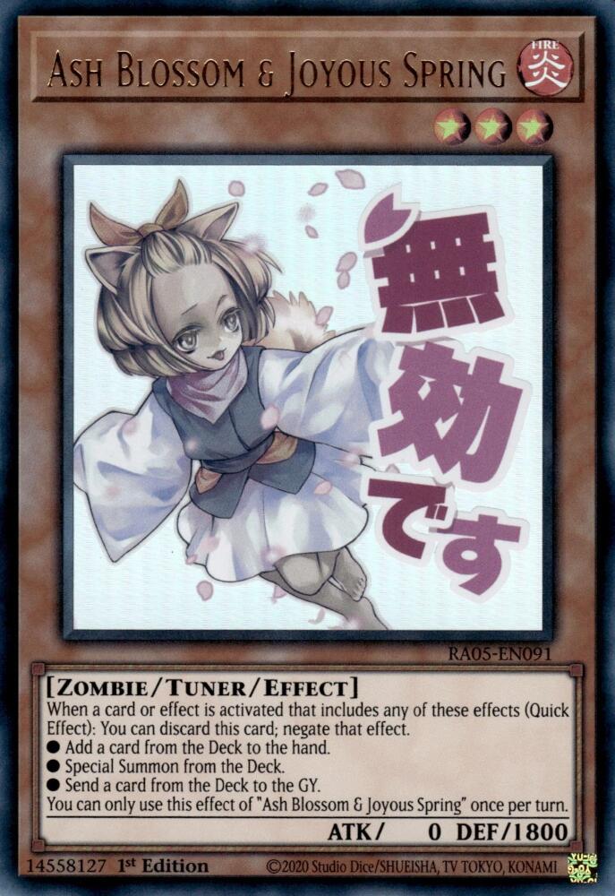 Ash Blossom & Joyous Spring [RA05-EN091] Ultra Rare | Exor Games Dartmouth