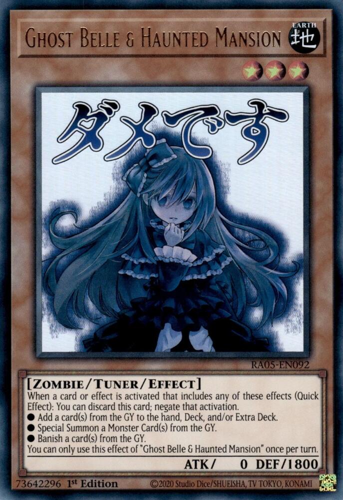 Ghost Belle & Haunted Mansion [RA05-EN092] Ultra Rare | Exor Games Dartmouth