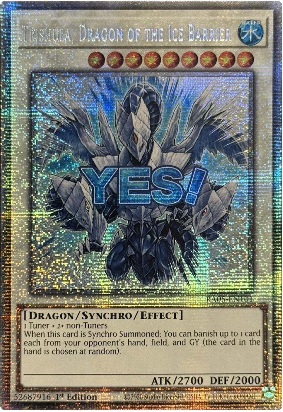 Trishula, Dragon of the Ice Barrier (Starlight Rare) [RA05-EN101] Starlight Rare | Exor Games Dartmouth