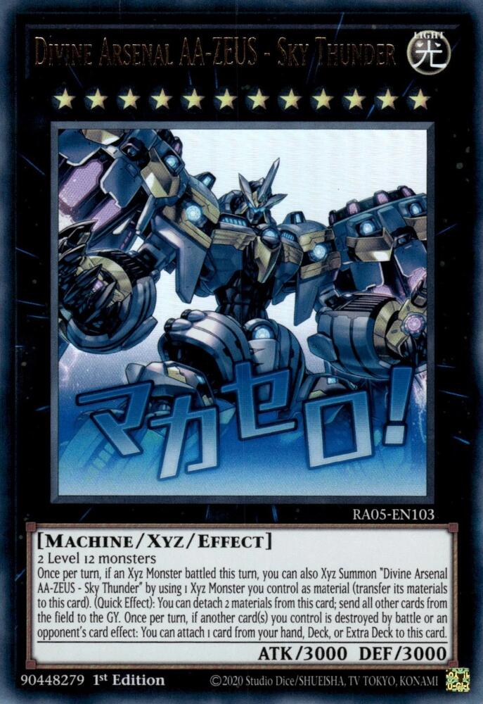 Divine Arsenal AA-ZEUS - Sky Thunder [RA05-EN103] Ultra Rare | Exor Games Dartmouth