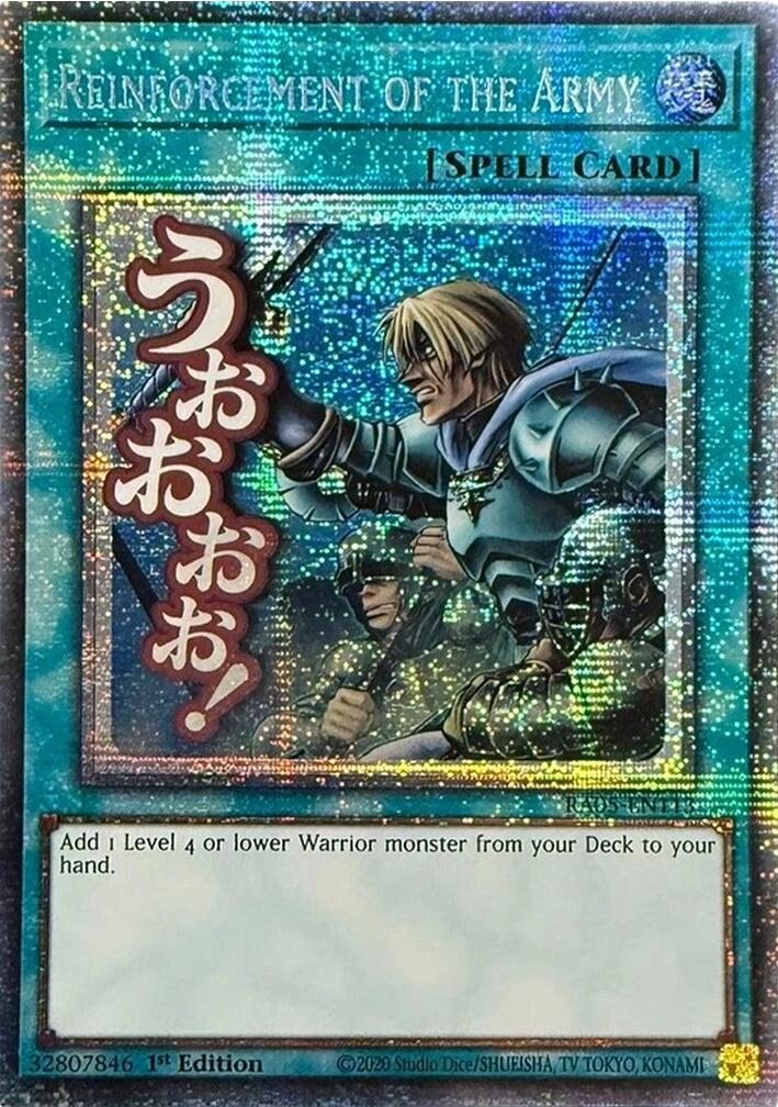 Reinforcement of the Army (Starlight Rare) [RA05-EN113] Starlight Rare | Exor Games Dartmouth