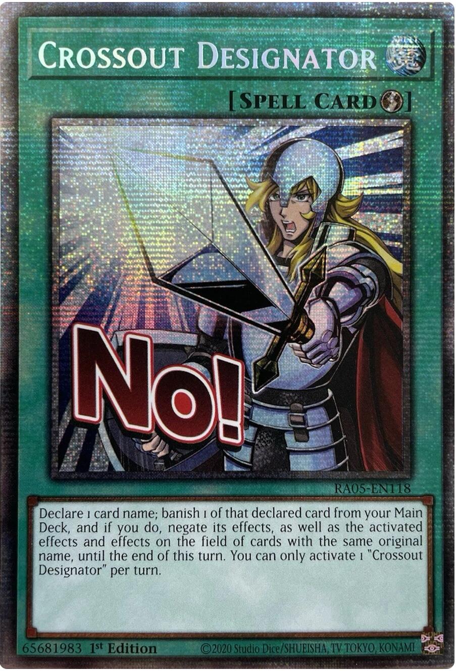 Crossout Designator (Starlight Rare) [RA05-EN118] Starlight Rare | Exor Games Dartmouth